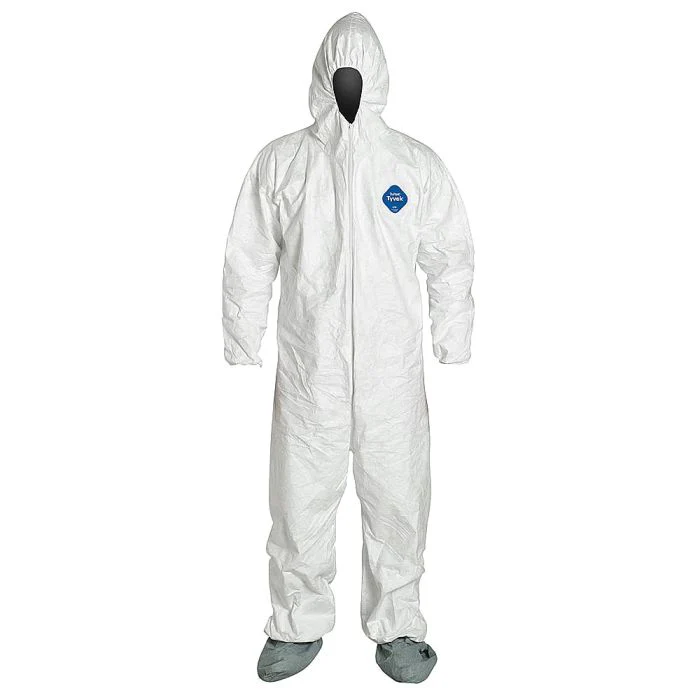 Dupont™ TY122S WH Tyvek® 400 Coveralls w/ Hood & Boots